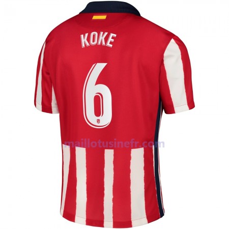 Maillot de Foot Atlético Madrid Koke 6 Domicile 2020-21 Maillot de Foot Atlético Madrid Koke 6 Domicile 2020-21